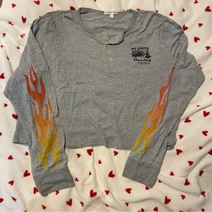 Urban Outfitters flame long sleeve top